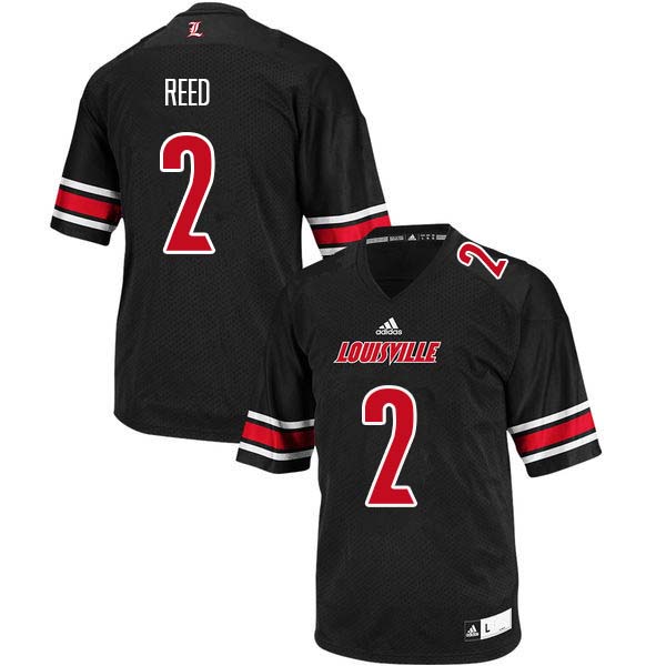 Men Louisville Cardinals #2 Corey Reed College Football Jerseys Sale-Black